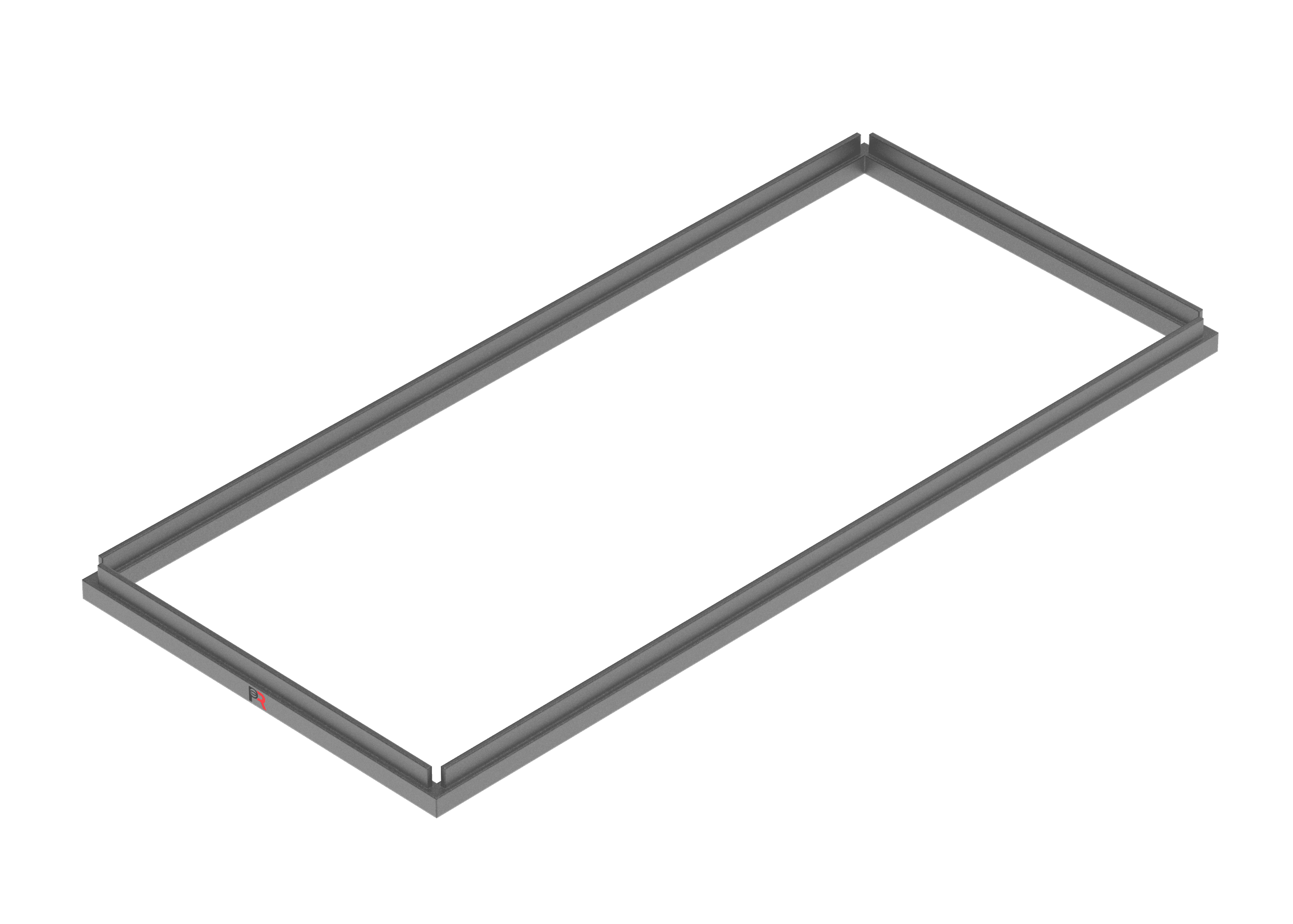 Rectangular Steel & Iron Riser Frame